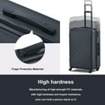 thumbnail image 3 of Travelhouse 3 Piece Hardshell Luggage Set Hardside Lightweight Suitcase with TSA Lock Spinner Wheels 20in24in28in.(Black), 3 of 8