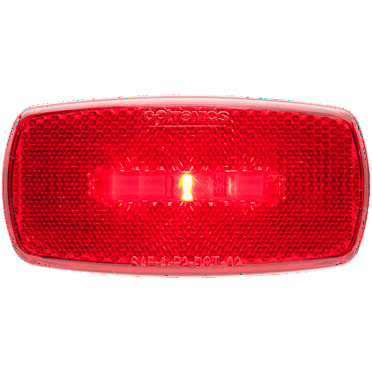 Optronics MCL0032RBB Clearance Light LED Oblong 4”Lx2”Wx1”D Red Lens Blk ABSHsng