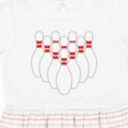 thumbnail image 4 of Inktastic Ten Pins for Bowling Girls Toddler Dress, 4 of 5