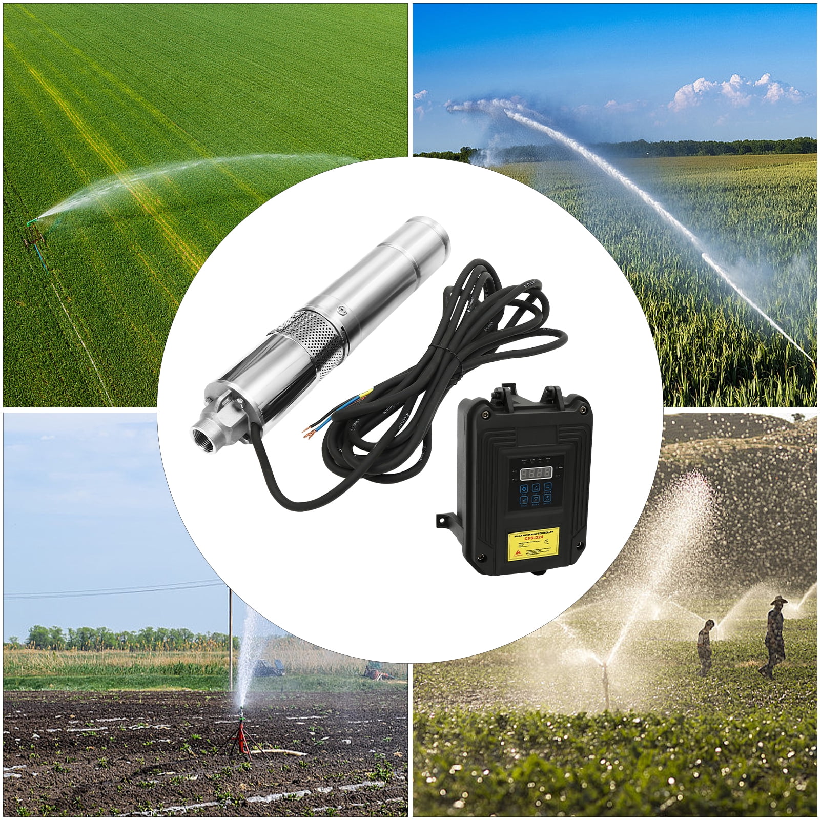 Deep Well Submersible Pump, Solar Pump Submersible Pump, Bore Deep Well Water Pump & Control Box