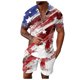 thumbnail image 4 of Playeras De Hombre Camisa A Cuadros Para Hombre, Camisa Con Solapa Y Botones, Estampados Gráficos Degradados, Camiseta De Manga Corta Con Estampado Urbano Para Exteriores, 4 of 4