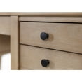 thumbnail image 6 of Modern Wood Half Pedestal Desk Wood Fully Assembled Light Brown, 6 of 16