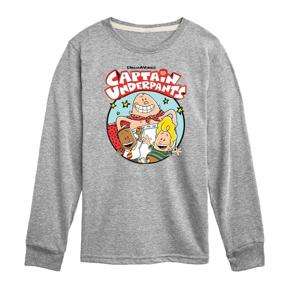 Captain Underpants - C. Underpants, George, & Harold - Toddler & Youth Long Sleeve Graphic T-Shirt