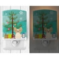 thumbnail image 2 of Carolines Treasures Merry Christmas Tree Papillon Sable White Ceramic Night Light 6x4x3 multicolor, 2 of 2