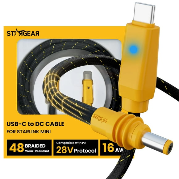 Cable Electrónico STARGEAR Starlink Mini USB-C 2m 140W