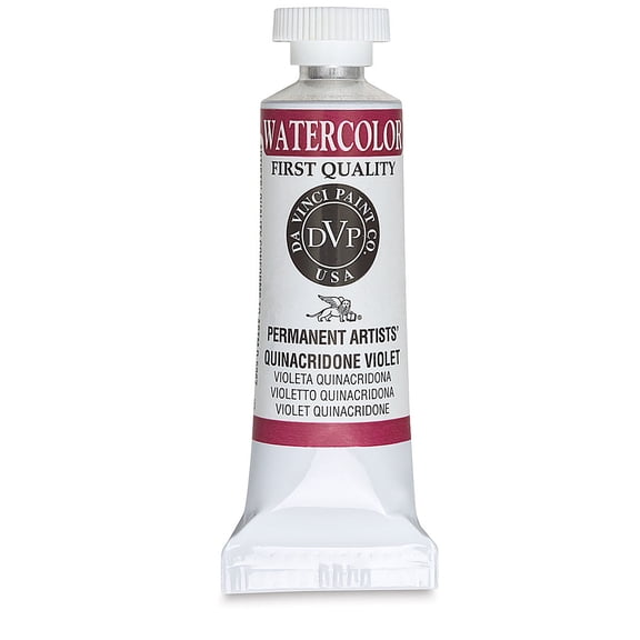 Da Vinci Paints Professional Watercolor, 15ml Tube, Quinacridone Violet