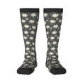 thumbnail image 2 of Picia Women Crew Soft Moisture-wicking Socks Daisies Flowers Pattern Design Cotton Socks, One Size fit All, 2 of 9
