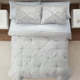 thumbnail image 3 of Serta Simply Clean 7-Piece Gray Pleated Bed in a Bag, King, 3 of 10