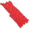 thumbnail image 4 of Cycling Accessory Red Bicycle Chain 1Pcs 47.2x0.28x0.28in, 4 of 7