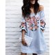 thumbnail image 2 of Vestido de verano para mujer, fiesta de noche, cóctel, estampado floral, vestido largo de playa de verano METRO Baoblaze Vestido para mujer, 2 of 8