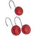 thumbnail image 3 of Carnation Home Fashions Crochet de Rideau de Douche Rond en Résine Céramique, Rouge, 3 of 3