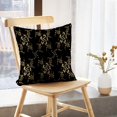 thumbnail image 5 of LALILO Throw Pillow Covers Damask Golden Black And Yellow Gold Cushion Cover 18" x 18", 1687 Pack, 5 of 6