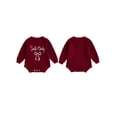 thumbnail image 2 of BemeyourBBs Baby Girl Christmas Romper Embroidery Ribbed Infant Winter Sweater, 2 of 9