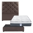 thumbnail image 1 of Colchón Matrimonial Cardona + Cabecera Ikki + Base Cama Café, 1 of 12