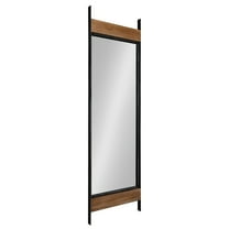 Kate and Laurel Kincaid Rustic Farmhouse Wood and Metal Full Length Leaner Mirror, 19 inches by 63 inches
