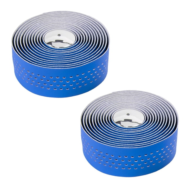 Cinta para manubrio microfibra Velo Perforada Azul