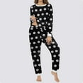 thumbnail image 5 of Fengactive Women's Floral Printed Fuzzy Pajama Set Long Sleeve Top & Pants with Pockets 2 Piece Plush Fleece Lounge Sleepwear, 5 of 6
