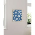 thumbnail image 5 of HAUS AND HUES Daisy Wall Art - Blue Wall Art Flower Pictures Wall Decor, Blue Floral Wall Daisy Flower Painting, Flower Art Blue Wall Decor for Living Room Daisy Decor (16x20, Framed Beige), 5 of 6