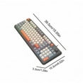 thumbnail image 3 of K82 Mechanical Keyboard Wired Compact PC Keyboard With Number Pad 94 Keys Mechanical Gaming Keyboard For Computer Laptop Lake light blue, 3 of 3