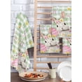 thumbnail image 2 of Sage Green Easter Kitchen Dish Towels for Drying Dishes Set of 3, Spring Easter Bunny Eggs Floral Plaid Waffle Weave Microfiber Hand Tea Bathroom Towels Quick Dry & Absorbent Towel 15.7x23.6, 2 of 7