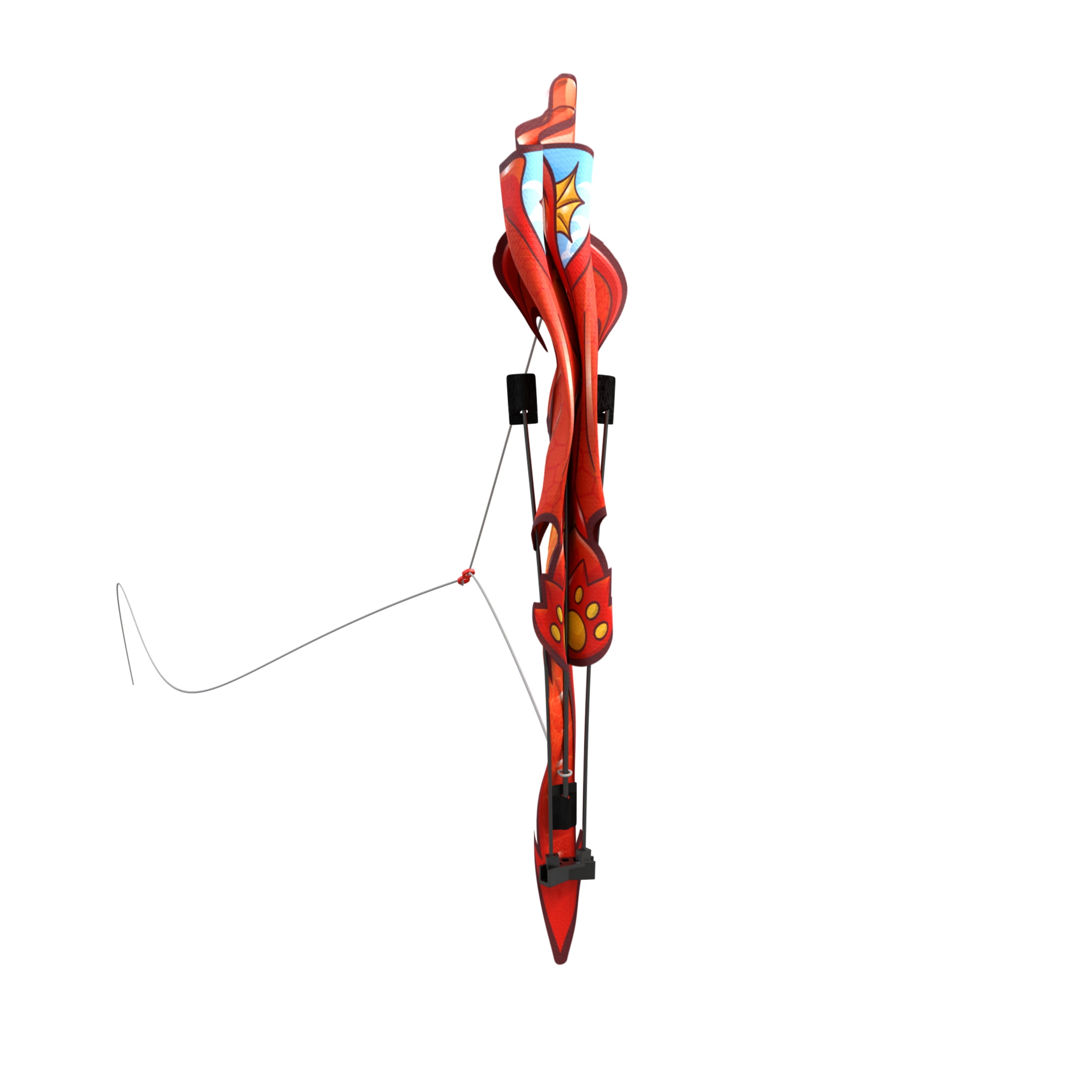 Eolo Kites Ready 2 Fly Pop up 23" Mini Kite, Dragon. Reusable Tote Included for Kids Ages 5+