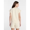 thumbnail image 3 of Lissome Women's 2-Piece Scuba Knit Top and Shorts Sleep Set, Sizes S-4X, 3 of 5