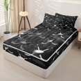 thumbnail image 2 of Homewish Kids Ice Hockey Zipper Twin Comforter Sets with Fitted Sheet and 2 Pillowcases For Boys,Sports Theme Zipper Bedding Set,Black Gray,Black Reversible,4 Pieces, 2 of 7