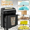 thumbnail image 3 of 18-Sheet Cross Cut Paper Shredder, Office Shredder with 5.28 Gallon Pullout Bin, 45 Mins, Insert Auto Jam Proof System for Home Office Use, Black, 3 of 7