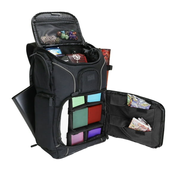 USA Gear MTG Backpack Compatible with Magic the Gathering, Playmat, Customizable Interior (Orange)