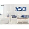thumbnail image 4 of Decor MI Blue Wall Art 3 Piece White and Blue Abstract Wall Art Modern Oil Painting Print Canvas Aesthetic Wall Decor for Living Room Bedroom Bathroom Office 12x16 Inch, 4 of 6