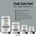 thumbnail image 4 of Chalky Chicks 4 Fl Oz Matte Overcast (Blue Gray) Chalk Paint for Furniture Without Sanding - No Prep Furniture Paint No Sanding All in One for Crafts, Wood, Walls, Cabinet, Metal, Dresser, Farmhouse, 4 of 9