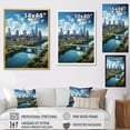 thumbnail image 4 of Designart "A Day in Austin City II" Cityscapes Floater Framed Canvas Print, 4 of 7