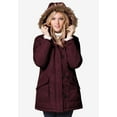 thumbnail image 2 of Ellos Women's Faux Fur Trim Parka Jacket, 2 of 5