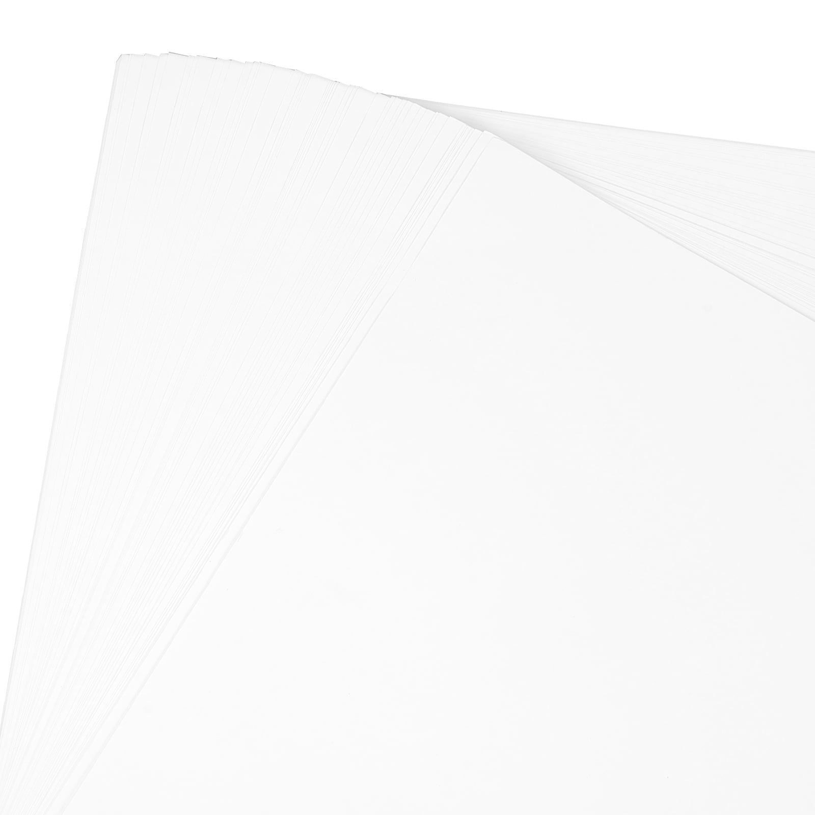 WHAMVOX  50 Pcs Card Stock Paper Poster Board Construction Origami White