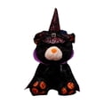 thumbnail image 6 of MYUNNIL Halloween Plush Teddy Bear, Soft Teddy Bear Stuffed with Spider Web Pattern Witch Hat and Cloak, 11" Cool Cute Animal Themed Decoration for Halloween Party & Birthday Gifts, Black, 6 of 7
