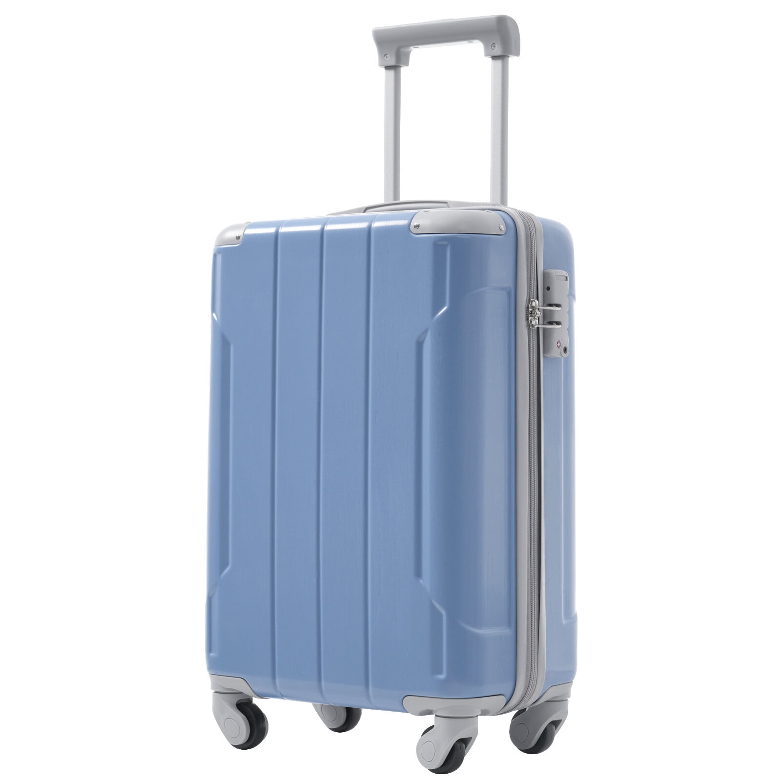 Hardside Suitcase, 20 Inch Carry On Luggage Set 3 Piece with Spinner Wheels, Lightweight Hardshell ABS Suitcase for Weedend Getaways, Business Travel, Glacier Lake Hardside Luggage