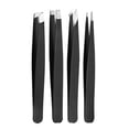 thumbnail image 2 of 4 pinzas para cejas de acero inoxidable, herramienta profesional para recortar cejas para mujeres y hombres., 2 of 12
