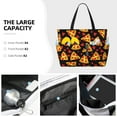 thumbnail image 3 of Disketp Cartoon Pizza Large Capacity Beach Bag, Waterproof Sandproof Beach Swim Pool Bag Tote Bag for Women, 3 of 7
