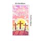 thumbnail image 3 of CaiYueKe Easter Door Curtain Spring Holiday Decorations Bunny Egg Pattern Party Supplies Wall Hanging Decorative Banner for Home Indoor Outdoor Festival Celebration, 3 of 9