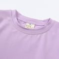 thumbnail image 4 of TOWED22 Cute Shirts for Girls Comfy Summer Tops Tie Knot Front Design Tees for Kids(Purple,8-9 Y), 4 of 8