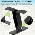 Pergola Roof Riser Beam Brackets Kit Stable and Reliable Support System ...