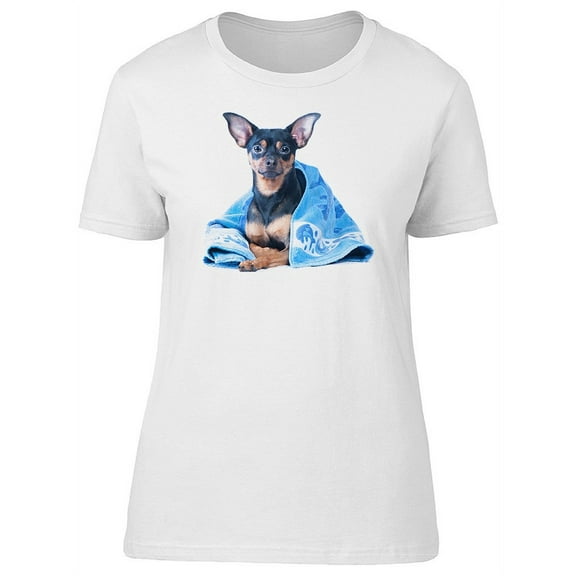 Cute Chihuahua Dog With Blanket T-Shirt Women -Image by Shutterstock, Female x-Large