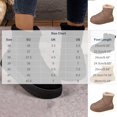 thumbnail image 4 of Yokteiria Women's Snow Boots Cozy Slip On Soft Lined High Top Ankle Boots Thick Bottom Non Slip Flat Heel Cold Weather Outdoor Boots Winter Fashion Footwear, 4 of 10