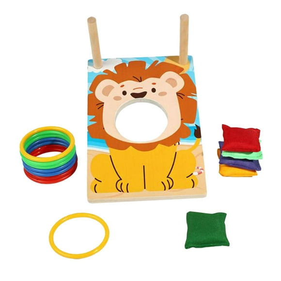 Lipstore Bean Bag Toss Game 2 in 1 Outdoor Toy Cornhole Board for Kids for Party Yard