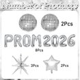 thumbnail image 2 of Set de 15 globos de mylar plateados para baile de graduación 2026 Musaeva, 2 of 6