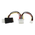 thumbnail image 1 of StarTech.com LP4 to SATA Power Cable Adapter with Floppy Power (LP4SATAFMD) - Power adapter - SATA power (M) to 4 pin internal power, 4 pin mini-power connector (F) - black - for P/N: DRW110SATBK, PEX2M2, PEXM2SAT3422, S251BU31REM, S25SLOTR, SATSASBP425, 1 of 5