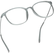 LifeArt Blue Light Blocking Glasses, Anti Eyestrain, Computer Reading Glasses, Gaming Glasses, TV Glasses for Women Men, Anti Glare (Gray, +0.75 Magnification)