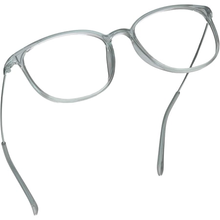 LifeArt Blue Light Blocking Glasses, Anti Eyestrain, Computer Reading Glasses, Gaming Glasses, TV Glasses for Women Men, Anti Glare (Gray, +3.00 Magnification)