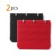 thumbnail image 2 of Extensores de tirantes de sujetador elásticos de 3 ganchos y 3 filas, ganchos de hebilla para banda de sujetador para mujeres, negro-rojo 2, 2 of 5