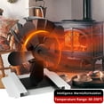 thumbnail image 1 of IFANLANDOR Heat Powered Fan Stove Fan Black Improved Air Circulation 1Pcs, 1 of 7